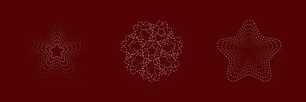 Arka planda izole edilmiş Noel Yıldızları