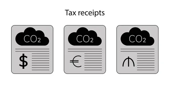 CO2 Vergisi illüstrasyon makbuzu