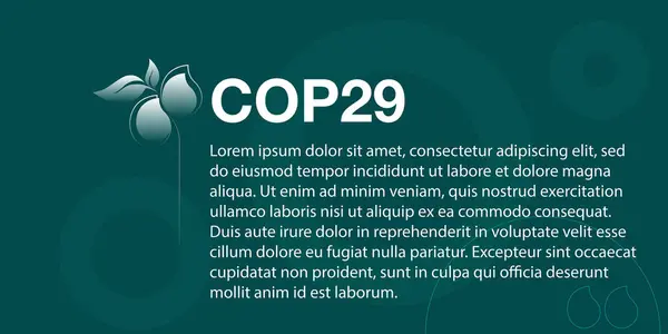 COP29 Alıntı illüstrasyon vektör illüstrasyonu görsel
