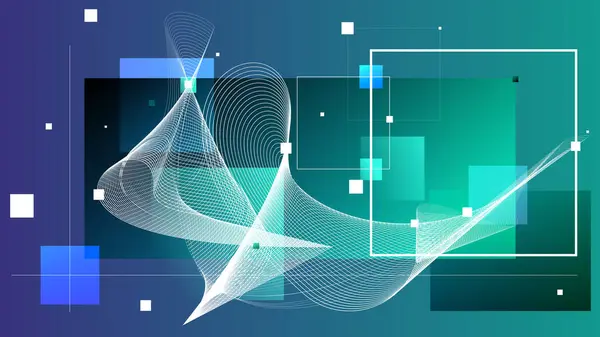 Gelecekçi Geometrik Bileşim Arkaplanı