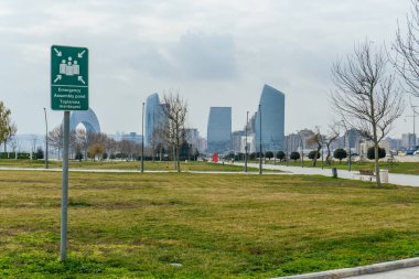 Bakü, Azerbaycan 'da kentsel fotoğraf yakalama