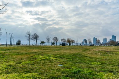 Bakü, Azerbaycan 'da kentsel fotoğraf yakalama