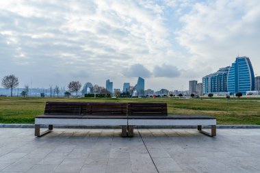 Bakü, Azerbaycan 'da kentsel fotoğraf yakalama