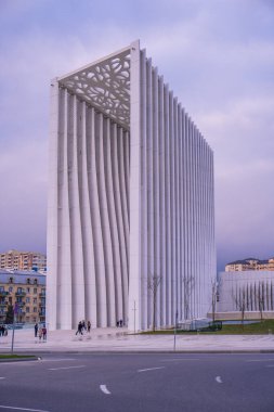 Fotoğraf, Zafer Parkı 'na yapılan bir ziyarette çekildi. Bakü, Azerbaycan.