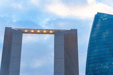 Fotoğraf, Zafer Parkı 'na yapılan bir ziyarette çekildi. Bakü, Azerbaycan.