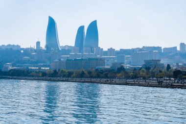 Fotoğraf Bakü, Azerbaycan 'da çekildi. Tatil ve seyahat kavramı.