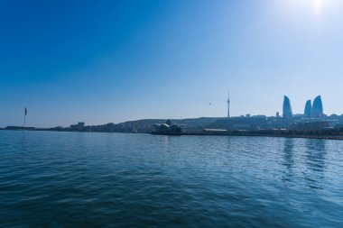 Fotoğraf Bakü, Azerbaycan 'da çekildi. Tatil ve seyahat kavramı.