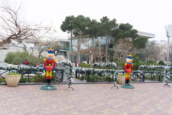 Bakü şehrinde soğuk hava havası var..