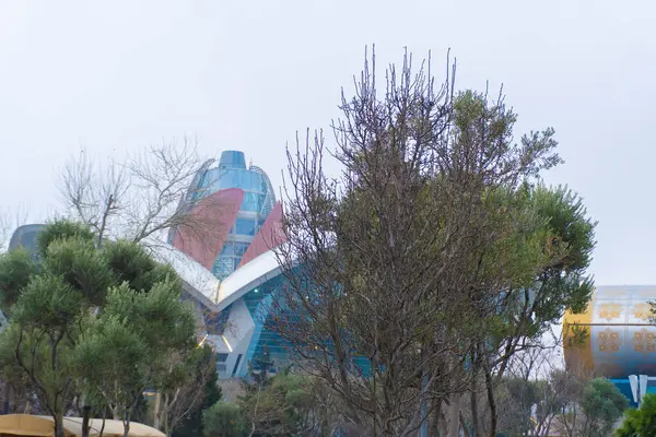 Bakü şehrinde soğuk hava havası var..