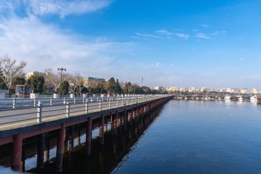 Bakü 'de hava soğuk.