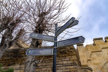 Fotoğraf Eski Şehir 'de (Icherisheher) çekilmiştir. Bakü, Azerbaycan.