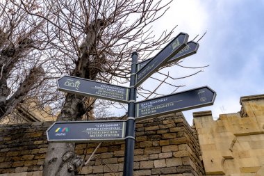 Fotoğraf Eski Şehir 'de (Icherisheher) çekilmiştir. Bakü, Azerbaycan.