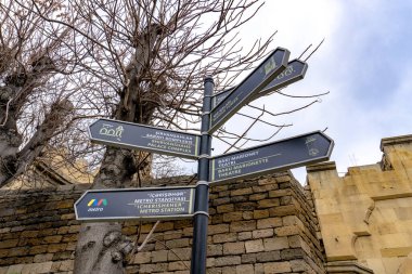 Fotoğraf Eski Şehir 'de (Icherisheher) çekilmiştir. Bakü, Azerbaycan.