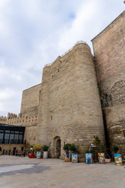 Fotoğraf Eski Şehir 'de (Icherisheher) çekilmiştir. Bakü, Azerbaycan.