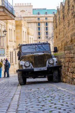 Fotoğraf Eski Şehir 'de (Icherisheher) çekilmiştir. Bakü, Azerbaycan.