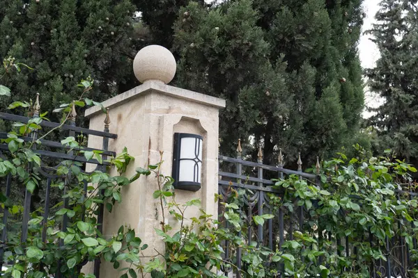 Bahçedeki eski ahşap ev.