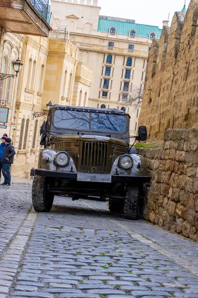 Fotoğraf Eski Şehir 'de (Icherisheher) çekilmiştir. Bakü, Azerbaycan.