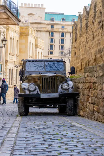 Fotoğraf Eski Şehir 'de (Icherisheher) çekilmiştir. Bakü, Azerbaycan.