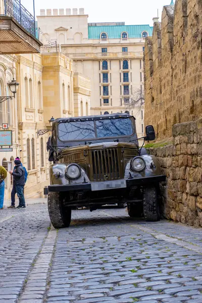 Fotoğraf Eski Şehir 'de (Icherisheher) çekilmiştir. Bakü, Azerbaycan.