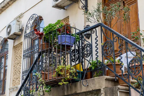 Fotoğraf Eski Şehir 'de (Icherisheher) çekilmiştir. Bakü, Azerbaycan.