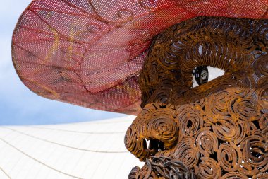 Heydar Aliyev Merkezi 'ne yaptığımız tatil ziyaretinden anılar geziyor. Bakü, Azerbaycan.