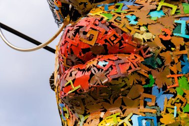 Heydar Aliyev Merkezi 'ne yaptığımız tatil ziyaretinden anılar geziyor. Bakü, Azerbaycan.