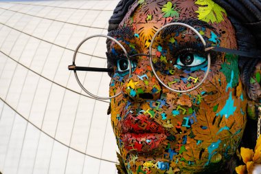 Heydar Aliyev Merkezi 'ne yaptığımız tatil ziyaretinden anılar geziyor. Bakü, Azerbaycan.