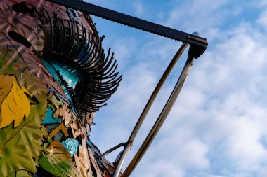 Heydar Aliyev Merkezi 'ne yaptığımız tatil ziyaretinden anılar geziyor. Bakü, Azerbaycan.