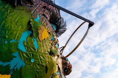 Heydar Aliyev Merkezi 'ne yaptığımız tatil ziyaretinden anılar geziyor. Bakü, Azerbaycan.