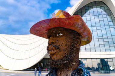 Heydar Aliyev Merkezi 'ne yaptığımız tatil ziyaretinden anılar geziyor. Bakü, Azerbaycan.