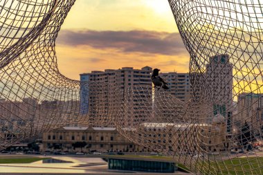 Bakü, Azerbaycan 'da şehir yolculuğu anıları.