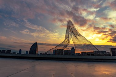 Bakü, Azerbaycan 'da şehir yolculuğu anıları.