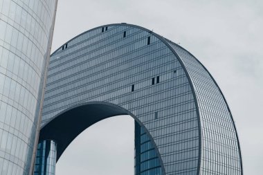 Bakü 'nün muhteşem şehir manzarası.