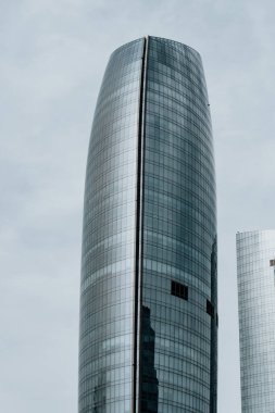 Bakü 'nün muhteşem şehir manzarası.