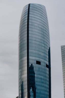 Bakü 'nün muhteşem şehir manzarası.