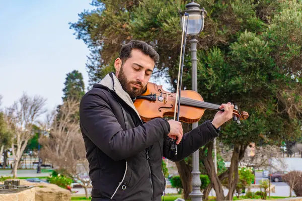 Fotoğraf Eski Şehir 'de (Icherisheher) çekilmiştir. Bakü, Azerbaycan.