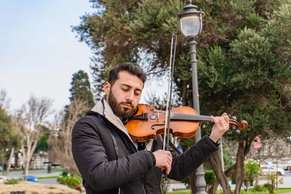 Fotoğraf Eski Şehir 'de (Icherisheher) çekilmiştir. Bakü, Azerbaycan.