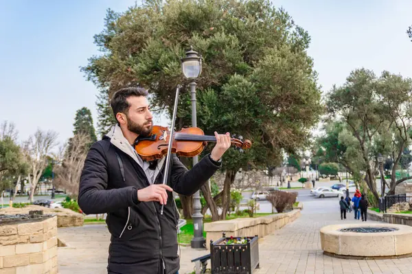 Fotoğraf Eski Şehir 'de (Icherisheher) çekilmiştir. Bakü, Azerbaycan.