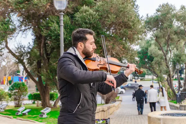 Fotoğraf Eski Şehir 'de (Icherisheher) çekilmiştir. Bakü, Azerbaycan.