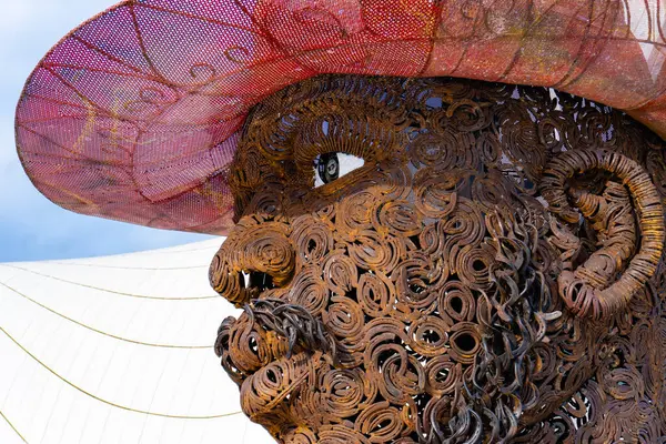 Heydar Aliyev Merkezi 'ne yaptığımız tatil ziyaretinden anılar geziyor. Bakü, Azerbaycan.