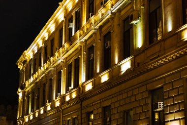 Şehir manzarası. Tatil ve seyahat konsepti. Bakü, Azerbaycan.