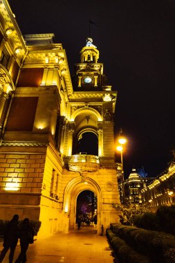 Şehir manzarası. Tatil ve seyahat konsepti. Bakü, Azerbaycan.