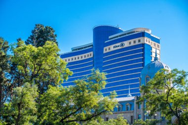 Seyahat ve tatil konsepti. Bakü, Azerbaycan.