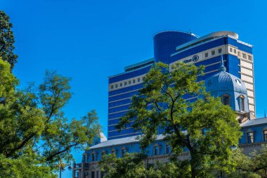 Seyahat ve tatil konsepti. Bakü, Azerbaycan.