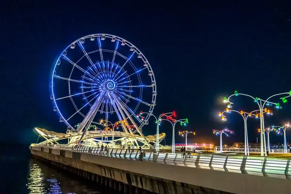 Seyahat ve tatil konsepti. Bakü, Azerbaycan.