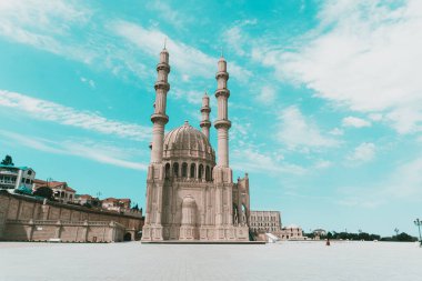 Azerbaycan, Bakü 'deki Heydar Camii. İslam, Ramazan ve din kavramı.