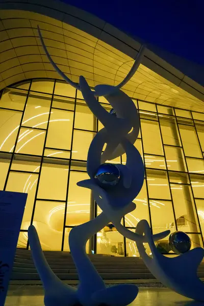 Şehir merkezinde gece vakti yakalanışı. Bakü, Azerbaycan.