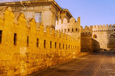 Fotoğraf Eski Şehir 'de (sözde Icherisheher) çekilmiştir. Bakü, Azerbaycan.