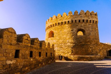 Fotoğraf Eski Şehir 'de (sözde Icherisheher) çekilmiştir. Bakü, Azerbaycan.