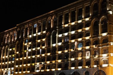 İnanılmaz ve güzel Bakü. Seyahat ve tatil konsepti.